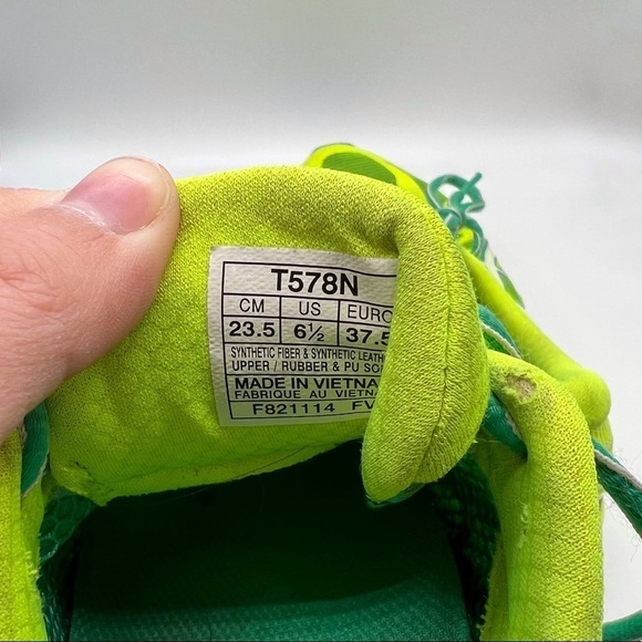 ASICS Gel DS Trainer 20 Neon Yellow & Green Running Sneakers - Picture 9 of 9